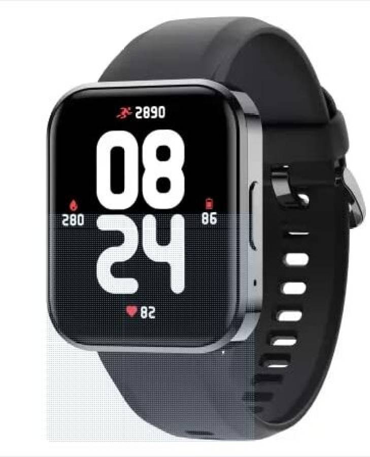 DIZO D Talk DW 32051 Smart Watch with Up to 7 Day Battery Life, Classic Black Price in India
