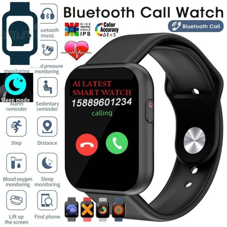Bymaya OP880_D20 MAX MULTI FACES BLUETOOTH SMART WATCH BLACK(PACK OF 1) Smartwatch Price in India