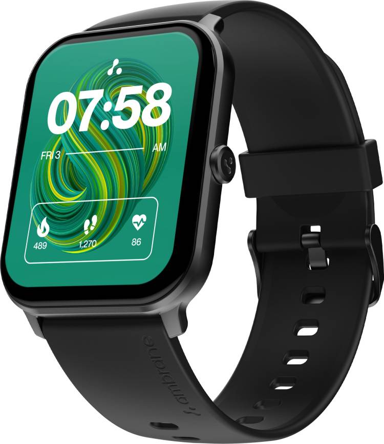 Ambrane Wise Glaze with 1.78" Amoled display, BT Calling,SPO2 , Heart Rate Monitor Smartwatch Price in India