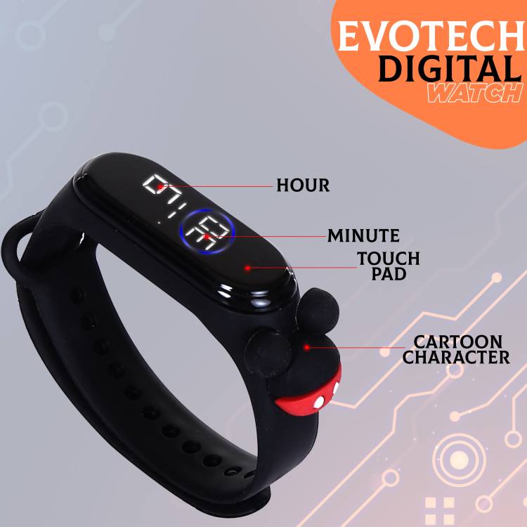 EVOTECH BLACK MOUSE Smartwatch Price in India