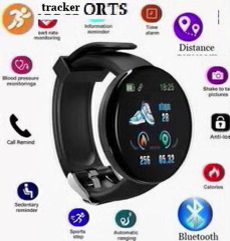 Stybits PA841 D18_LATEST FITNESS TRACKER HEART RATE SMART WATCH BLACK(PACK OF 1) Smartwatch Price in India