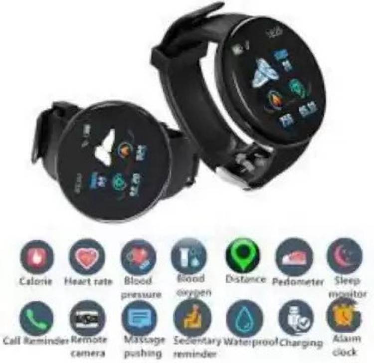 FOZZBY M207 D18 LATEST FITNESS TRACKER ACTIVITY TRACKER SMART WATCH BLACK(PACK OF 1) Smartwatch Price in India