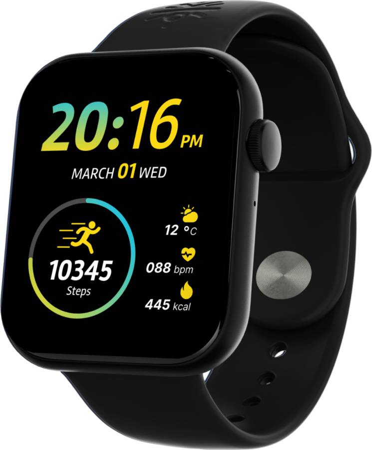 Cultsport Active T 2.01 HD Display, Single Chip BT Calling, Rotating Crown, 200 WatchFace Smartwatch Price in India