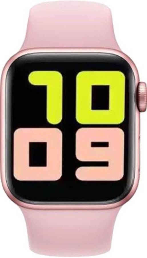NSOD T55 Pink Smart Watch with Calling Function and BP Monitor(Series 7) Smartwatch Price in India