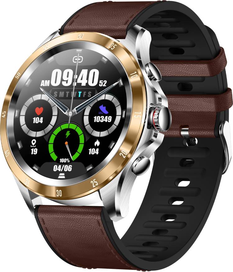 Gizmore GizFit GLOW LUXE AMOLED with 3.35 Cm Display | 500 NITS| Bluetooth Calling Smartwatch Price in India