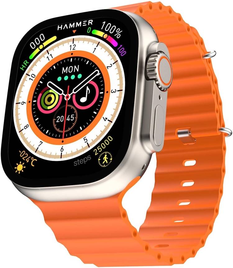 PIRASO i8 ULTRA ORANGE STRAP Smartwatch Price in India