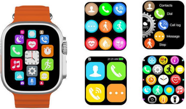 PunnkFunnk 2 Inch Big Display Bluetooth Calling Touch Full Display Smartwatch Price in India