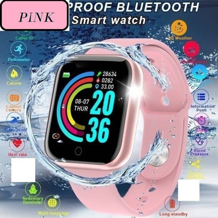 Jocoto B315_D20 PLUS MULTI FACES HEAR RATE SAMRT WATCH PINK(PACK OF 1) Smartwatch Price in India