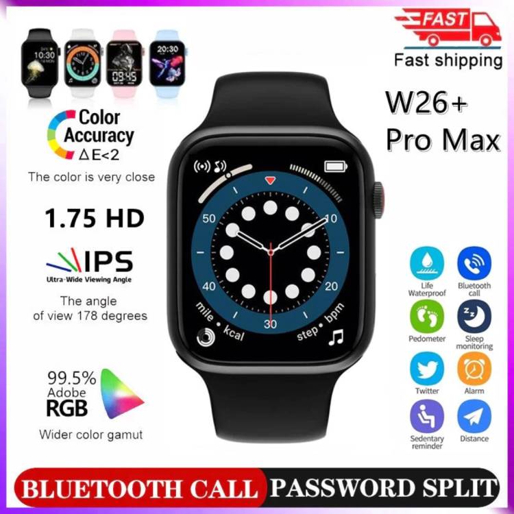 SYARA A113_W26+Smart Watch 1.7 in HD Full Touch Screen Smartwatch with Call Smartwatch Price in India