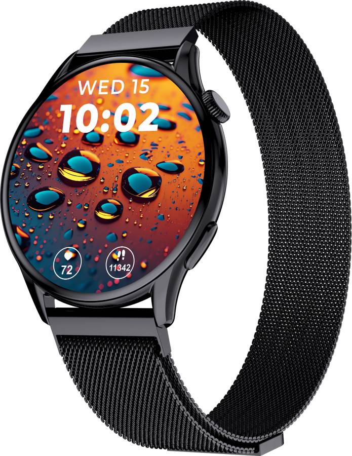 beatXP Evoke 1.43" Super Retina AMOLED Display Bluetooth Calling Metal Strap Smartwatch Price in India