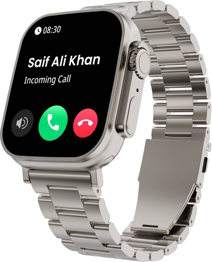 Boult Crown 1.95'' Screen, BT Calling, Working Crown, Zinc Alloy Frame, 900 Nits, SpO2 Smartwatch Price in India
