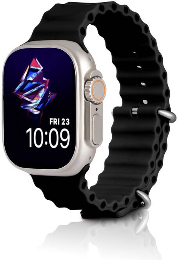 Chronos 1.96" Display Bluetooth Calling , Password Protection ,Heart rating Monitor Smartwatch Price in India