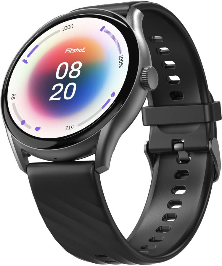 Fitshot Aster 1.43inch round AMOLED Display with BT Calling,1000 Nits brightness Smartwatch Price in India