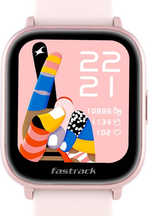 Fastrack Reflex Vybe 1.5 HD Display|50+ Sports Mode|BP Monitor|Game| Smartwatch Price in India