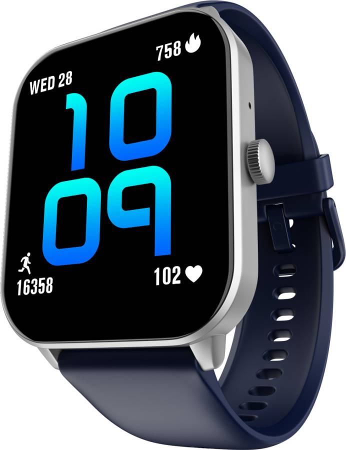 Noise Qube 2 1.96" display with Bluetooth Calling, Built-in Games, AI Voice Assistant Smartwatch Price in India