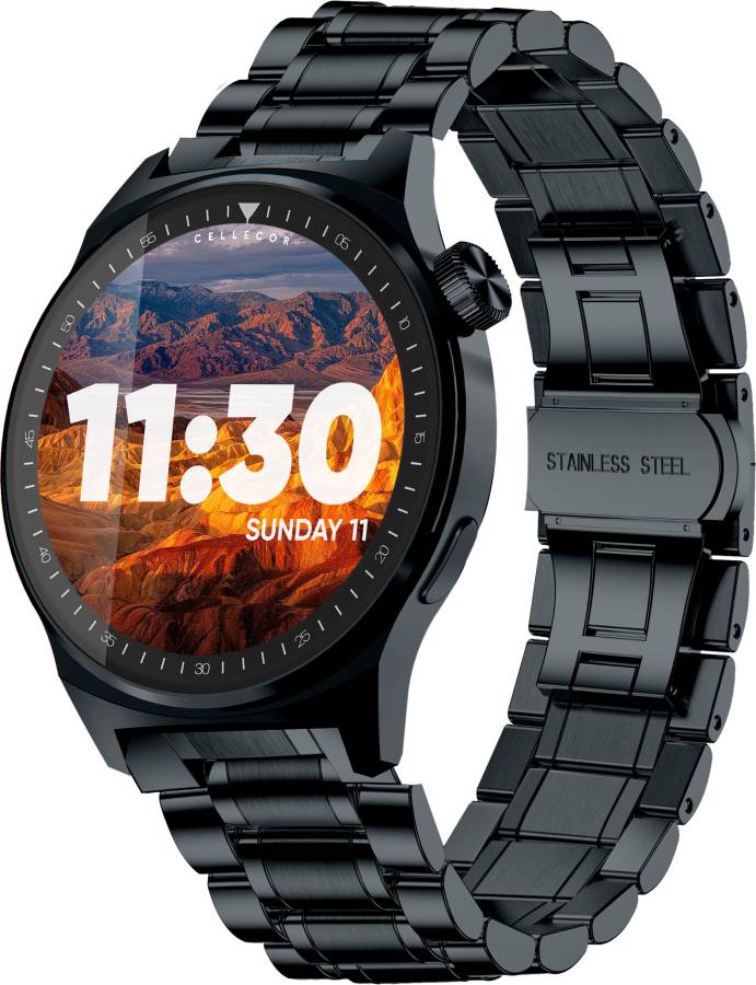 Cellecor PARKER 1.39" HD Display | BT-Calling, VoiceAssistant, 500 NITS, FREE ExtraStrap Smartwatch Price in India