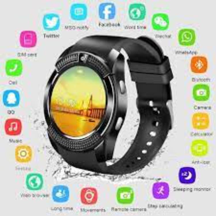 SYARA ENC_243E_V8 Smart Watch memory card sim support fitness tracker 4G Smartwatch Price in India