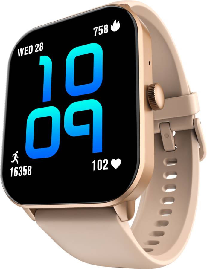Noise Qube 2 1.96" Display with Bluetooth Calling, Built-in Games, Women's Edition Smartwatch Price in India