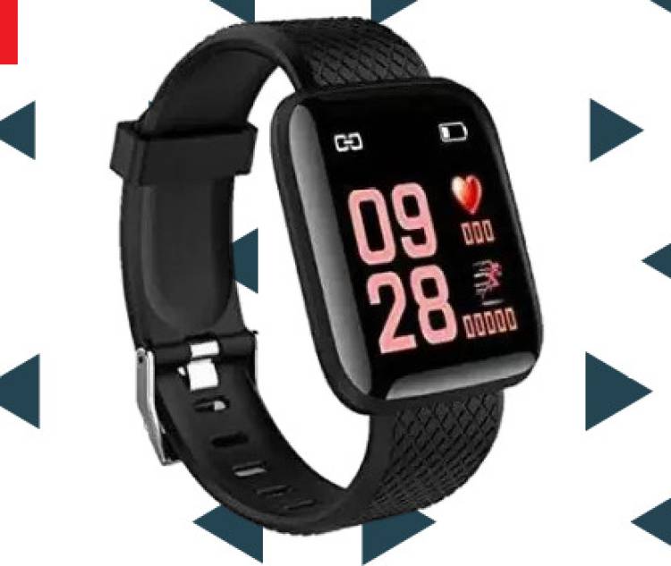ronduva V286 ID116 PRO STEP COUNT SMARTWATCH BLACK (PACK OF 1) Smartwatch Price in India