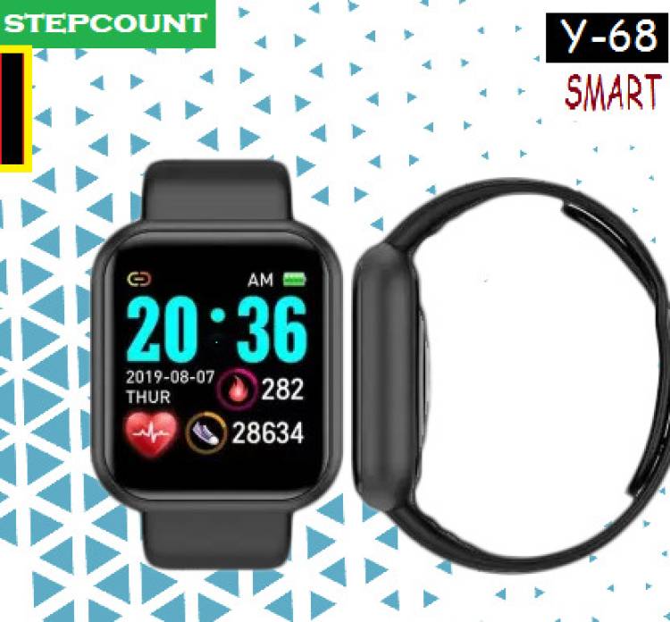 Bydye H402_Y68 ULTRA HEART RATE SMARTWATCH BLACK (PACK OF 1) Smartwatch Price in India