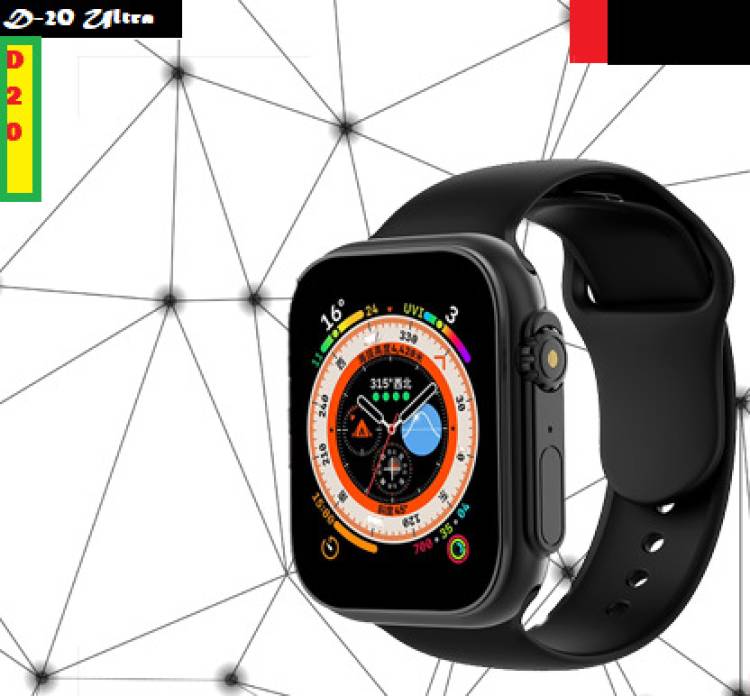 Bydye B213_D20 ULTRA STEP COUNT SMARTWATCH BLACK (PACK OF 1) Smartwatch Price in India