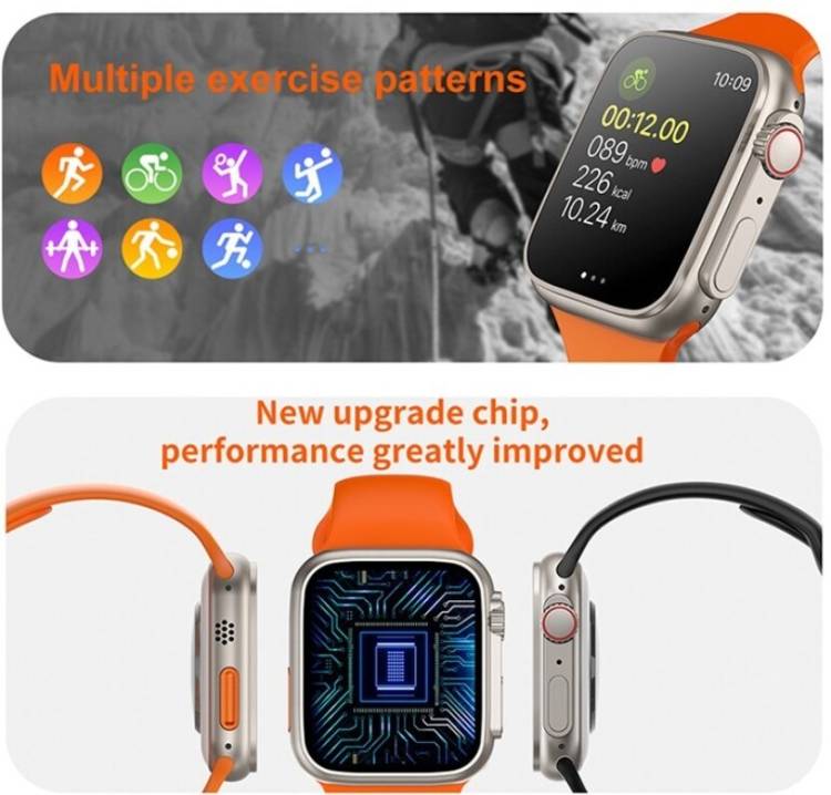 BS KRRAFTS UltraT-800 Series Bluetooth Calling HeartRate Fast Magnetic Charging Smart Watch Smartwatch Price in India