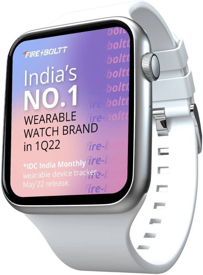 Fireboltt Ring 1.69" Display with Bluetooth calling function with Voice Assistance (White) Smartwatch Price in India
