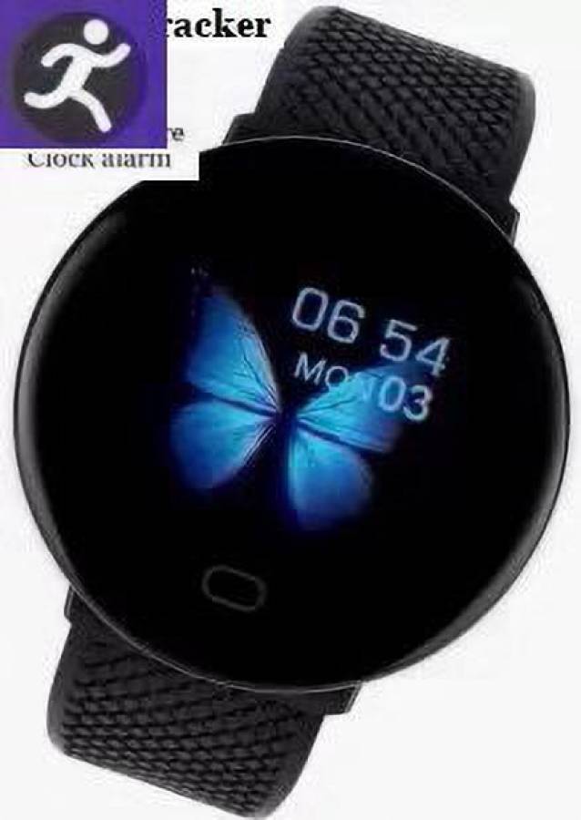 Bydye PA1333 D18_LATEST FITNESS TRACKER HEART RATE SMART WATCH BLACK(PACK OF 1) Smartwatch Price in India
