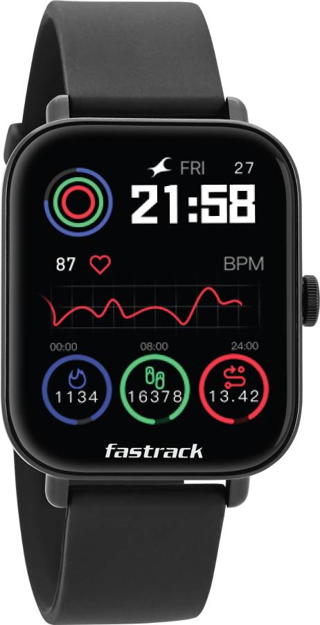 Fastrack Reflex Vox 2 with Large 1.8" HD Display, BT Calling, Music Storage & TWS Connect Smartwatch Price in India