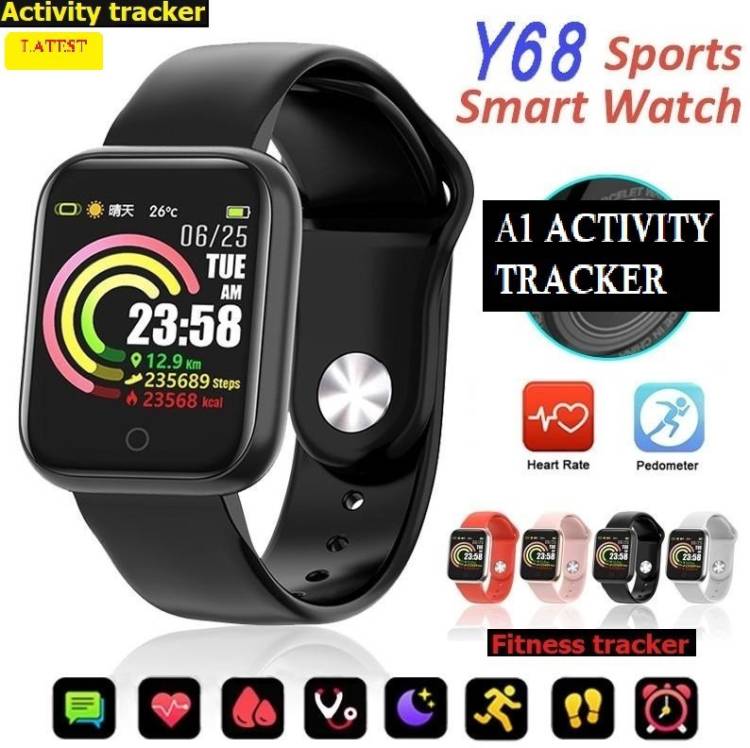 Bymaya D2672(A1) PRO HEART RATE MULTI SPORTS SMART WATCH BLACK (PACK OF 1) Smartwatch Price in India