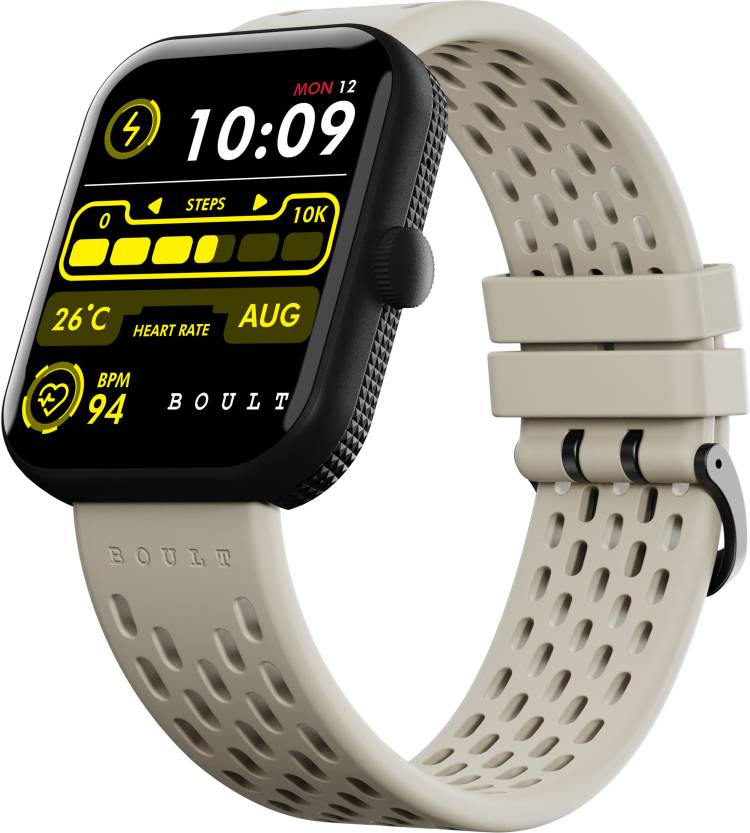 Boult Craft 1.83" HD Display, BT Calling, Health Monitoring, Knurled Design, 500Nits Smartwatch Price in India