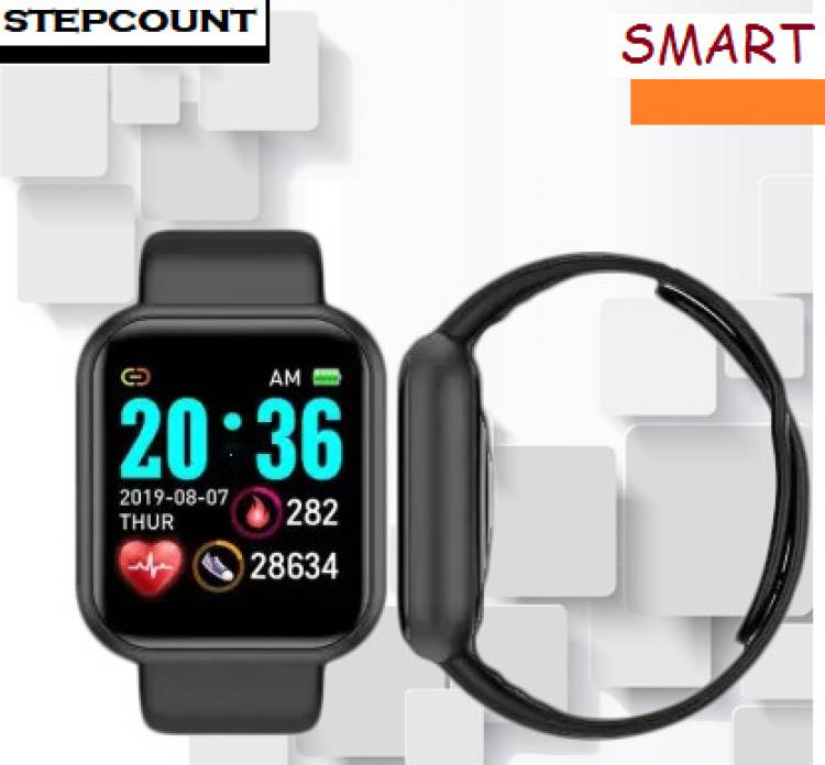 Bymaya VX2969_Y68 PRO HEART RATE SMARTWATCH BLACK (PACK OF 1) Smartwatch Price in India