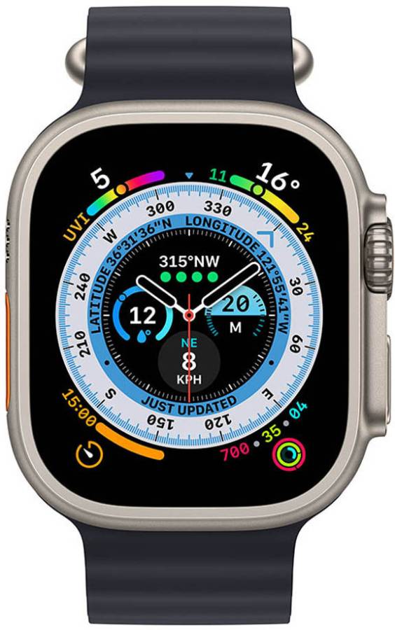 SGG Ultra GPS + Cellular, 49mm Titanium Case with Midnight Ocean Band Smartwatch Price in India
