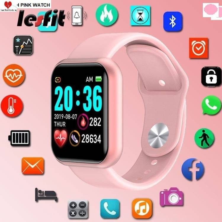 Actariat D1846_D20PINK MAX ACTIVITY TRACKER MULTI SPORTS SMART WATCH BLACK(PACK OF 1) Smartwatch Price in India