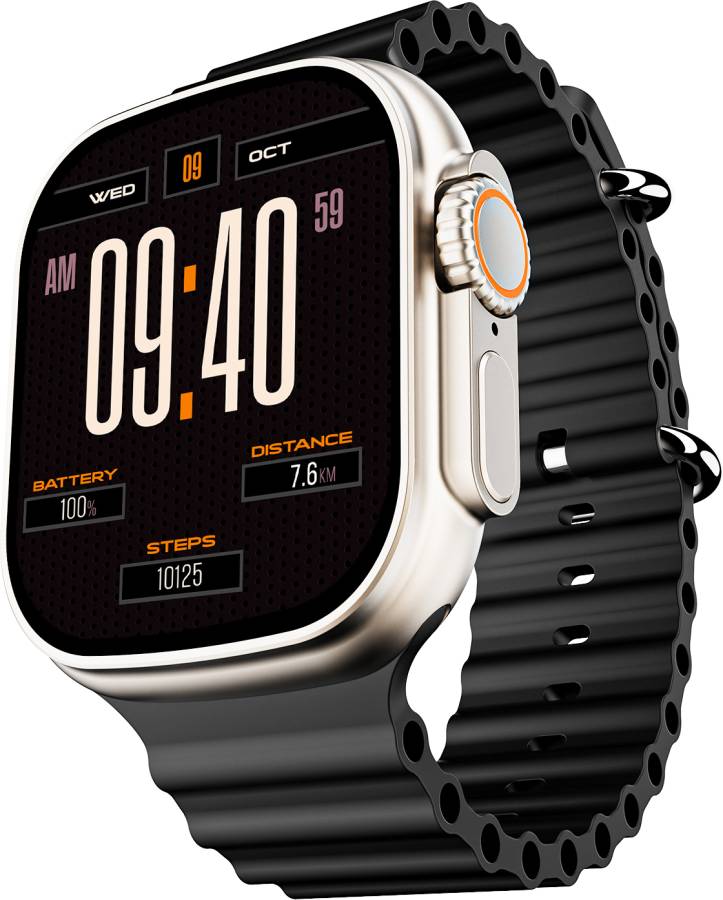 boAt Wave Genesis with 1.96'' HD Display, BT Calling, Functional Crown & Metal Body Smartwatch Price in India