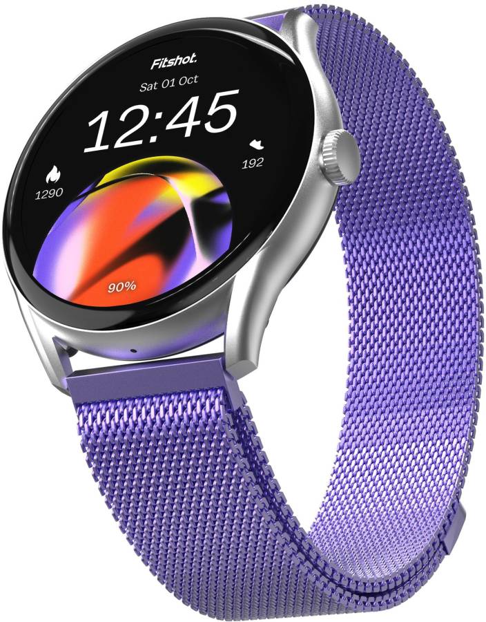Fitshot Aster 1.43inch round AMOLED Display with BT Calling,1000 Nits brightness Smartwatch Price in India