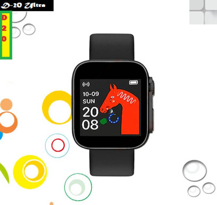 Bydye B265_D20 ULTRA CALORIE COUNT SMARTWATCH BLACK (PACK OF 1) Smartwatch Price in India