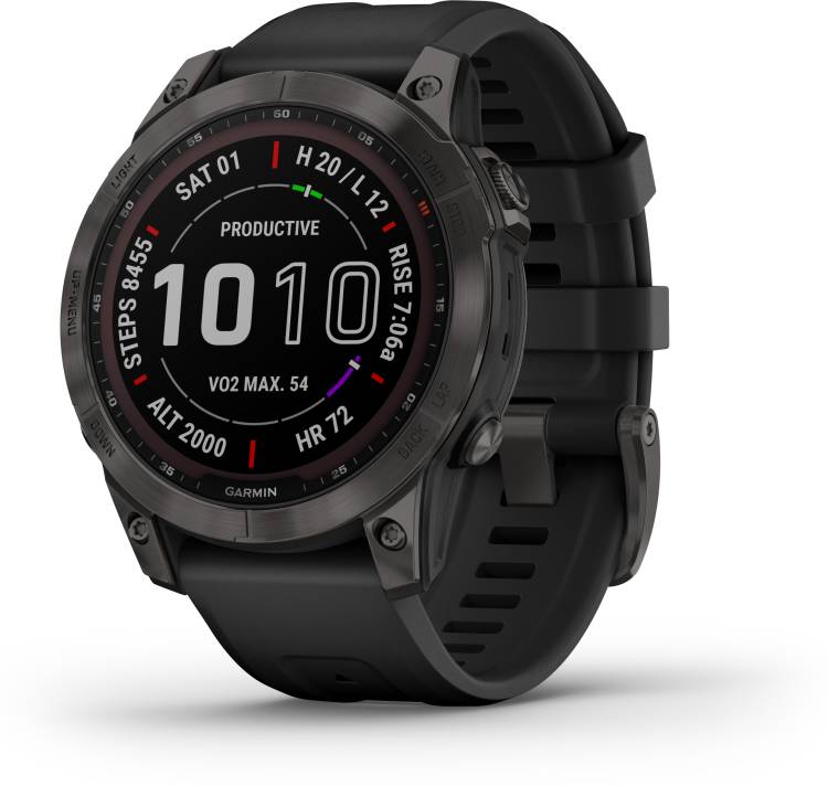 GARMIN Fenix 7 Solar Multisport Watch, PacePro Technology, ClimbPro, Stamina Tracking Smartwatch Price in India