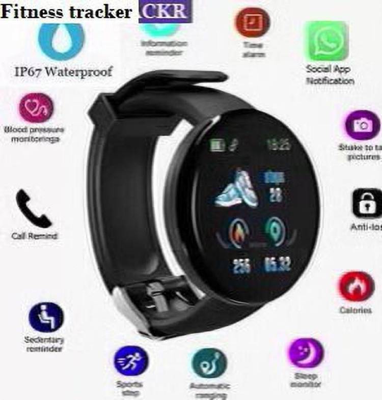 Stybits PA382 D18_MAX FITNESS TRACKER STEP COUNT SMART WATCH BLACK(PACK OF 1) Smartwatch Price in India