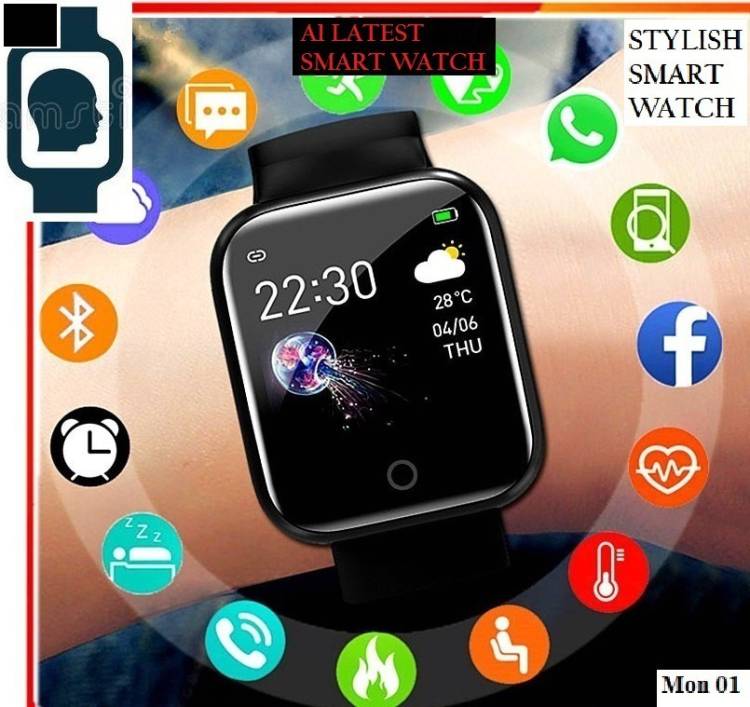Bydye S2351 D20_ULTRASTEP COUNT SLEEP TRACKER SMART WATCH BLACK(PACK OF 1) Smartwatch Price in India