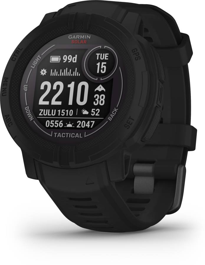 GARMIN Instinct 2 Solar, Tactical Rugged SmartWatch, Multi GNSS, Tracback Routing Smartwatch Price in India