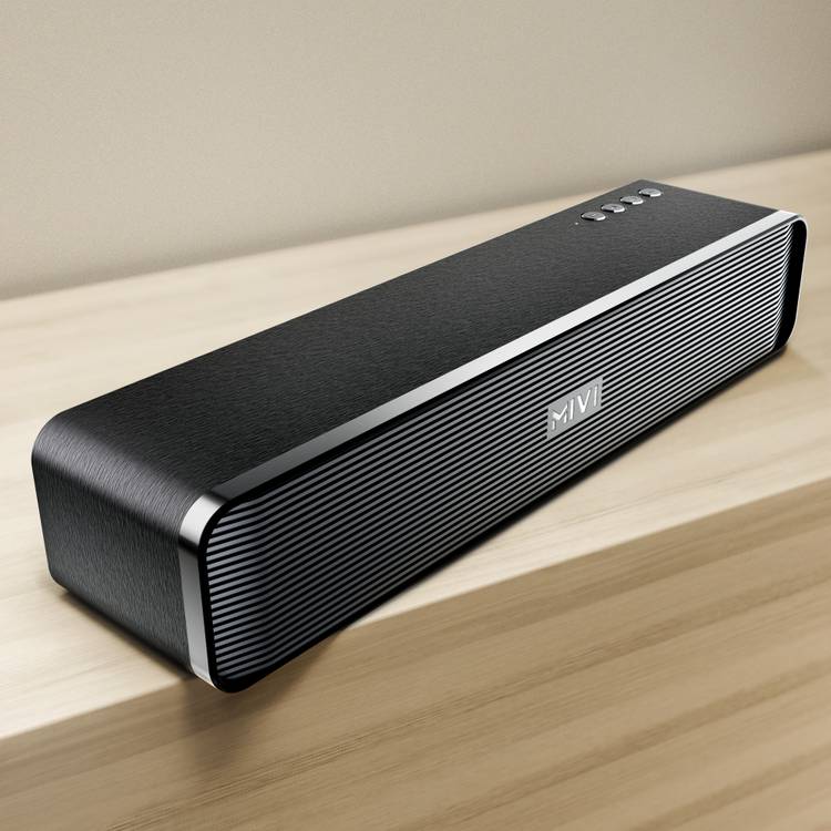 Mivi Fort H30 Soundbar, 30W, 2.0 Channel, 2500 mAh, 6 Hours Playtime, BT v5.3 30 W Bluetooth Soundbar