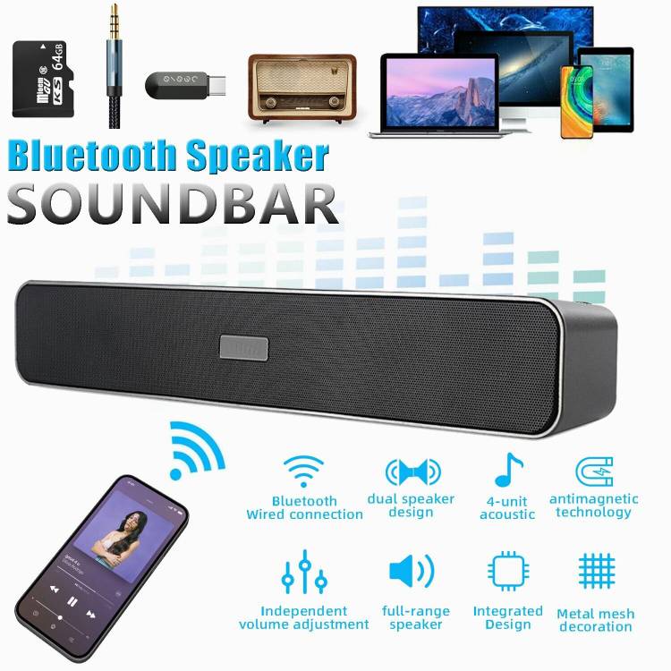 TX -FLO High quality Wireless TV Soundbar Home Theater Audio 3D Surround Sound Bar 01 16 W Bluetooth Soundbar