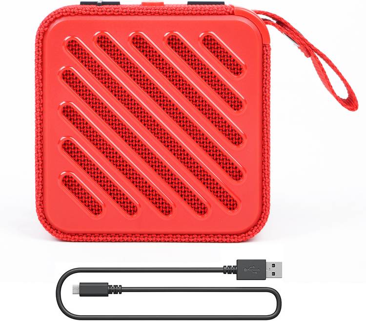 Stilvoll Portable Wireless Speaker with 3-4 Hour Playback, BT 5.2 & SD support (Red) 5 W Bluetooth Home Audio Speaker