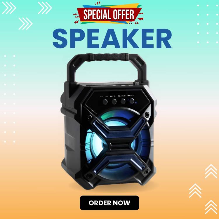 GUGGU DJ BOX Portable Stereo Sound with 1200mAh Battery, 10W Bluetooth SpeakerTO185 10 W Bluetooth Home Audio Speaker