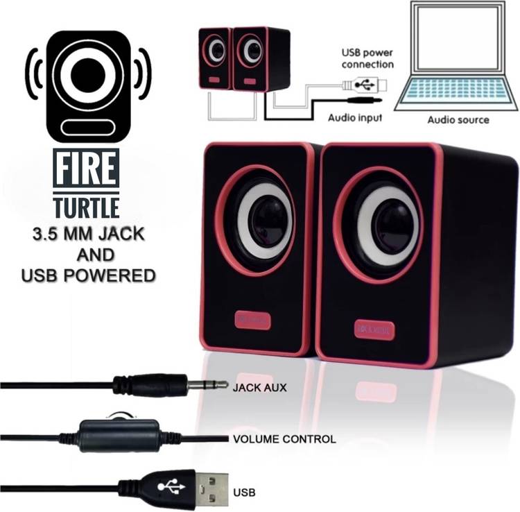 fire turtle Bass Sub woofer for PC Laptop /Desktop Speaker 6 W Laptop/Desktop Speaker