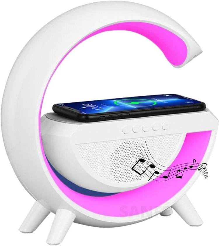 PunnkFunnk Bedroom Bed RGB G Speaker Smart Station Sound Box & Induction Charger 15 W Bluetooth Laptop/Desktop Speaker