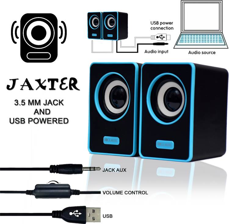 JAXTER Bass Sub woofer for PC Laptop /Desktop Speaker 6 W Laptop/Desktop Speaker