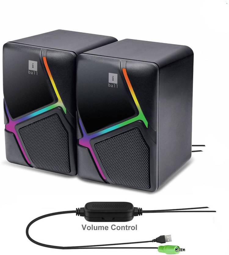 iball Disco 9 RGB USB Powered Multimedia 6 W Laptop/Desktop Speaker