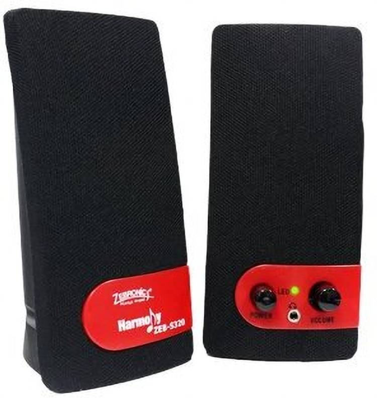 ZEBRONICS ZEB S320 HARMONY 2.0 MULTIMEDIA SPEAKER 4 W Mobile/Tablet Speaker 4 W Laptop/Desktop Speaker